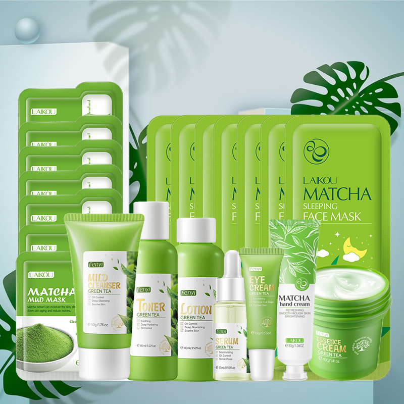 Green Tea Skin Care Kit Korean - Korean Skincare Routine ulasan dan harga