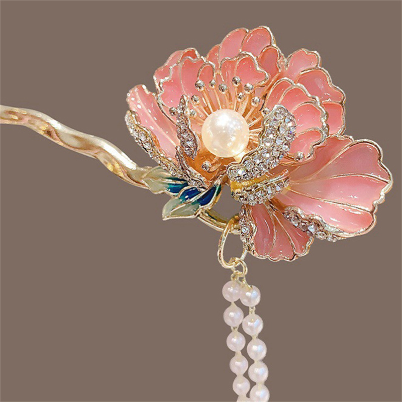 Tassel Hanfu Hair Chopsticks H - Hanbok Hair Pin ulasan dan harga