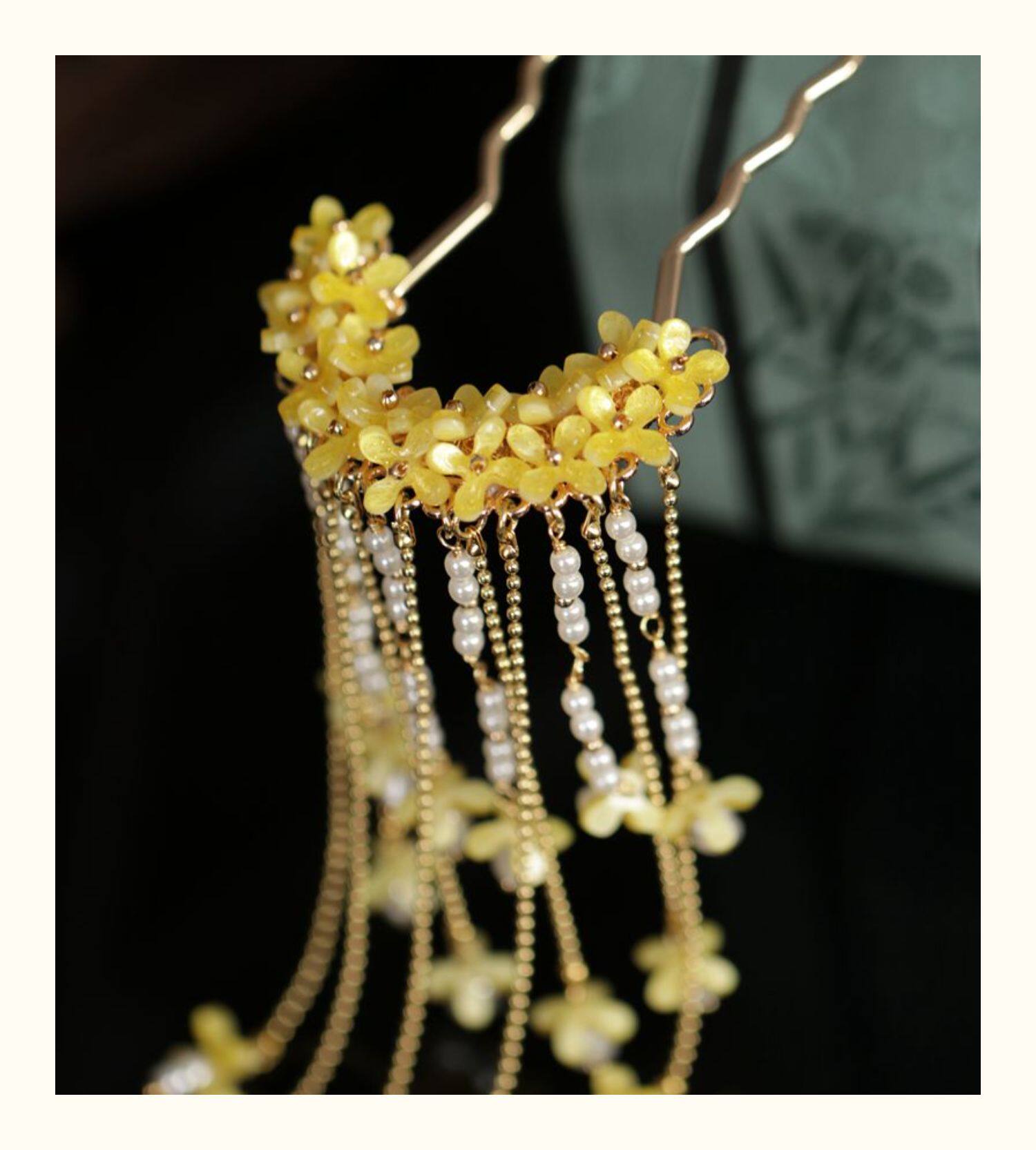 Ancient Style Osmanthus Hairpi - Hanbok Hair Pin ulasan dan harga