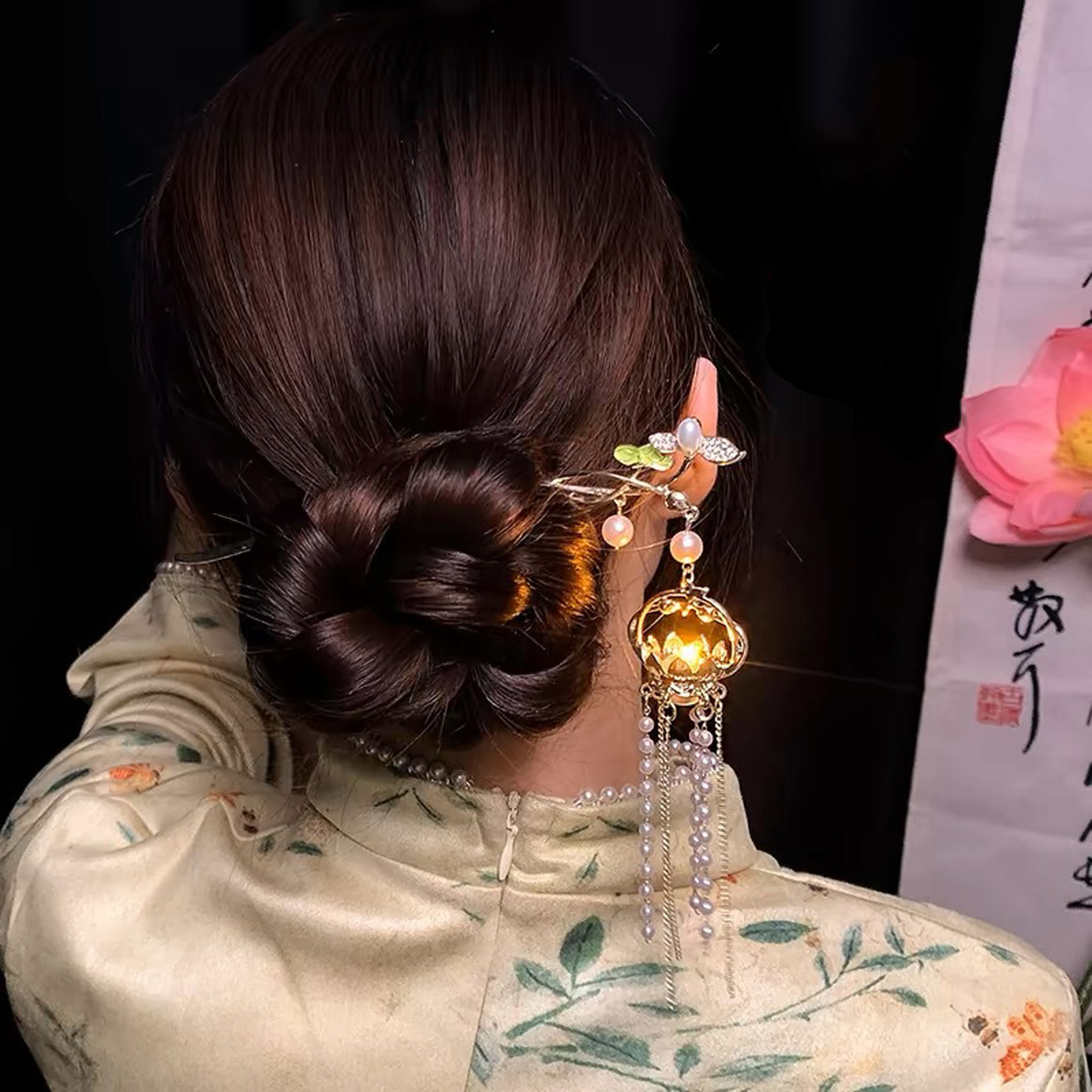 Luminous Flower Hairpin Exquis - Hanbok Hair Pin ulasan dan harga