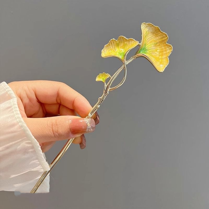New Chinese-Style Ginkgo Leaf  - Hanbok Hair Pin ulasan dan harga