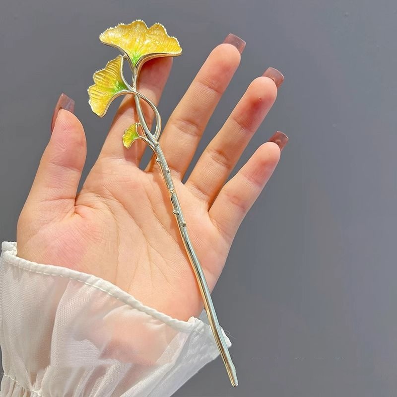 New Chinese-Style Ginkgo Leaf  - Hanbok Hair Pin ulasan dan harga