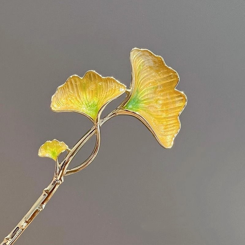 New Chinese-Style Ginkgo Leaf  - Hanbok Hair Pin ulasan dan harga
