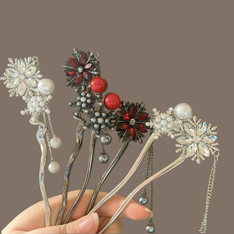 Elegant Fringed Snowflake Hair - Hanbok Hair Pin ulasan dan harga