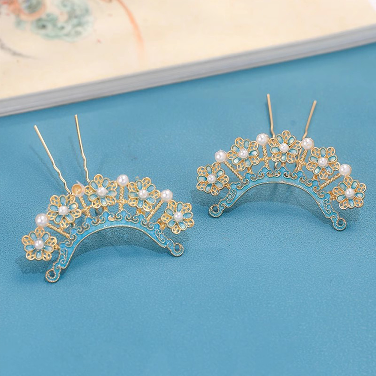 Traditional Enamel Hairpins wi - Hanbok Hair Pin ulasan dan harga