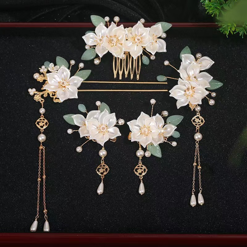 Tea Flower Hanfu Ancient Style - Hanbok Hair Pin ulasan dan harga
