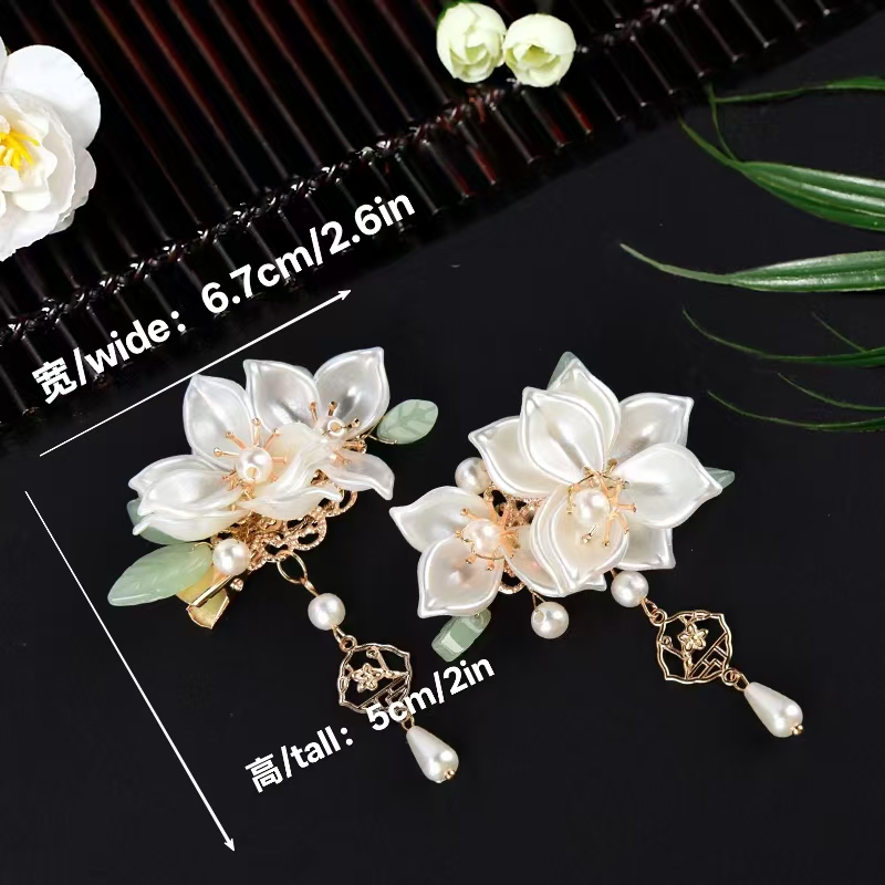 Tea Flower Hanfu Ancient Style - Hanbok Hair Pin ulasan dan harga