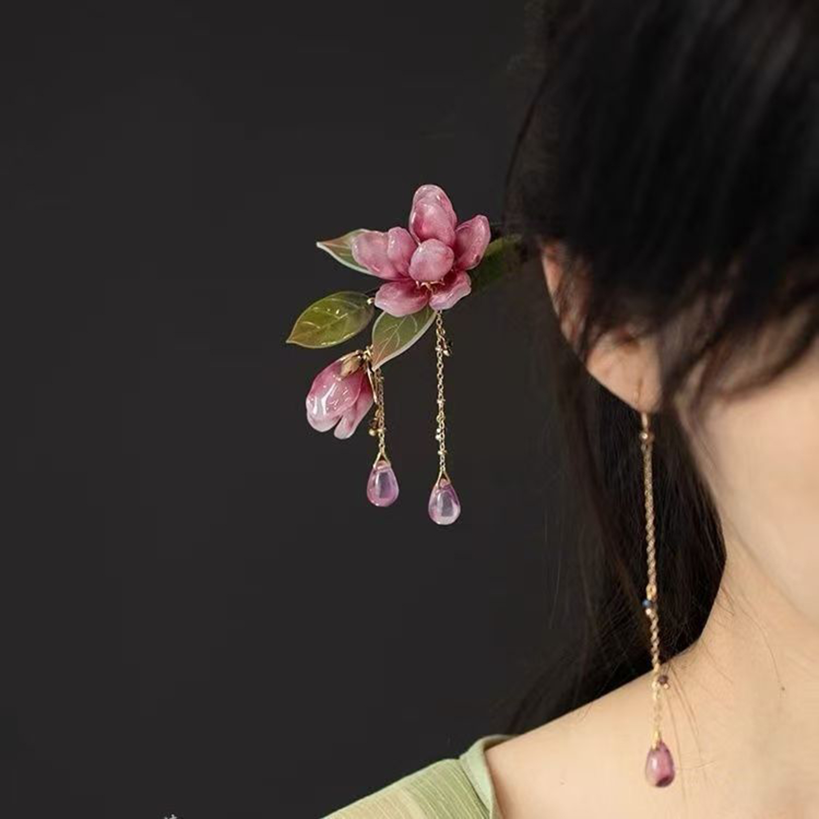 Floral Hair Stick Chinese Styl - Hanbok Hair Pin ulasan dan harga