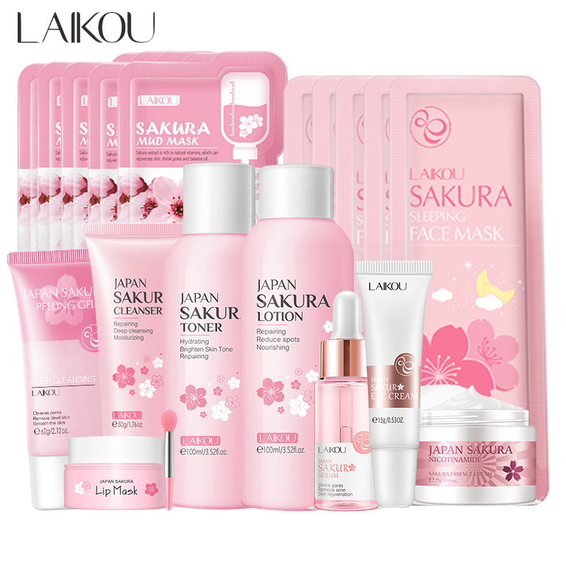 Sakura Facial Cleaner Korean F - Korean Skincare Routine ulasan dan harga